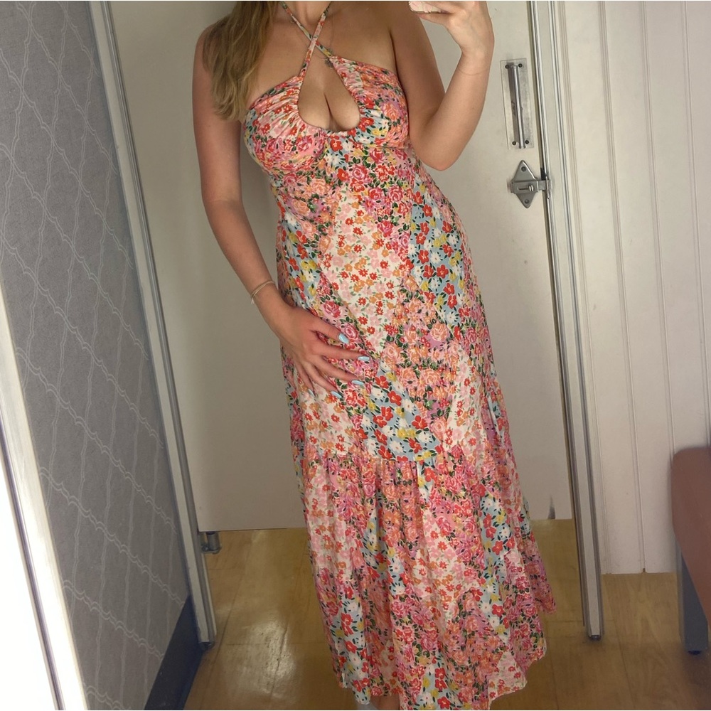 Pink patchwork ANGIE DRESS